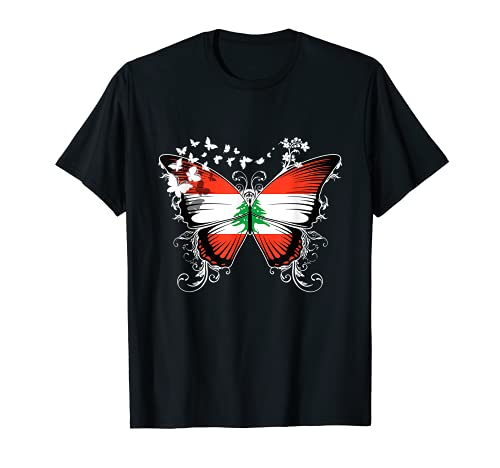 Líbano Bandera libanesa Camiseta