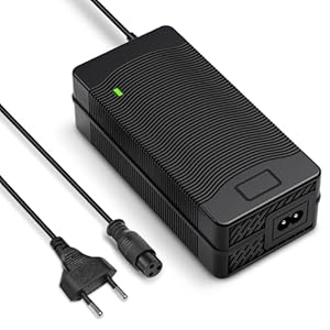 ZIMAOER Oplader voor scooter, 54,6 V/2 A e-scooteroplader, hoverboard oplaadkabel voor Kugoo M4/M4 Pro, Speedway Mini 4 Pro, UrbanGlide E-Cross Pro, Evercross H5/HB24 en 48 V accu, stekker 12 mm