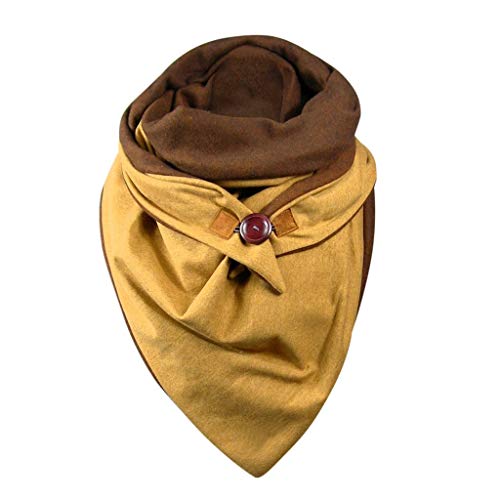 BXzhiri Warm Scarves Shawls Scarf, Fashion Women Soild Dot Printing Button Soft Wrap Casual Warm Scarves Shawls