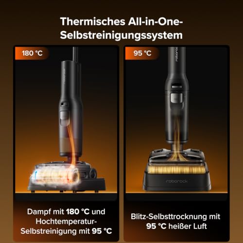 roborock F25 Steam Nass Trockensauger mit Dampf, 180 °C Dampfmopp – Ansicht 4