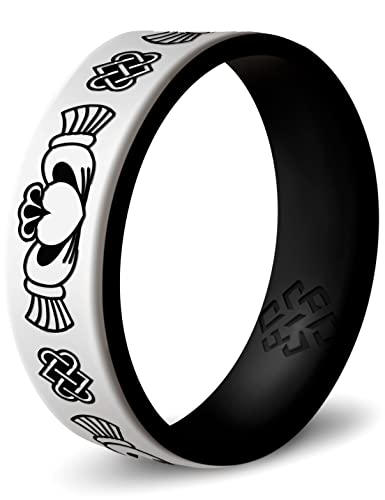 Knot Theory Claddagh Silicone Ring for Men and Women -
