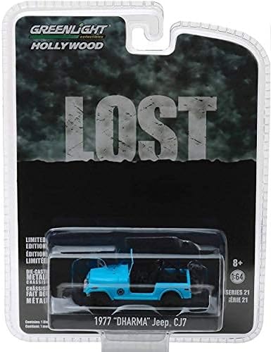 Lost Greenlight 44810F 1/64 1977 JEEP CJ-7 DHARMA TV SERIES