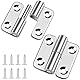 2 Stück Abnehmbares Scharnier 1.5 Inch, Bolatus Scharniere Klein Edelstahl 304 Türscharnier Abnehmbare Türscharniere Klappbar für Linkshänder