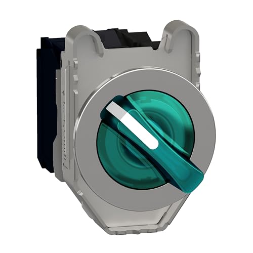 Bouton vert 2 positions fixes 24V pour piloter les automatismes de portail et d'accès