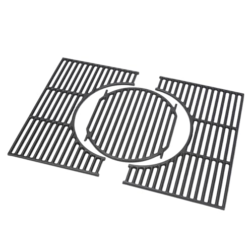 Compatibilità universale e precisione: griglia in ghisa per Weber Spirit 300 Series (con pulsanti di comando anteriori), Spirit E-310 S-310 E-320 S-320 E-330 S-330 S-315 SP-310 SP-320 SP-330 (2013-2017), Spirit II E-330 10 E-3. 20 S-310 S-320 (2017 e Newer), Spirit 700, Weber 900, Genesis 1000-5000, Genesis Silver B/C, Genesis Gold B/C, Genesis Platinum B/C, Genesis Platinum I & II models. Dimensioni: 44,5 x 60,6 cm, 44,5 x 30,3 cm per griglia.