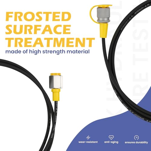 Image of MEASUREMAN Hydraulic Test Hose, 630 BAR /9000 PSI, G1 /4 inchBSP to M16, 1.6m High-Pressure Diagnostic Hose