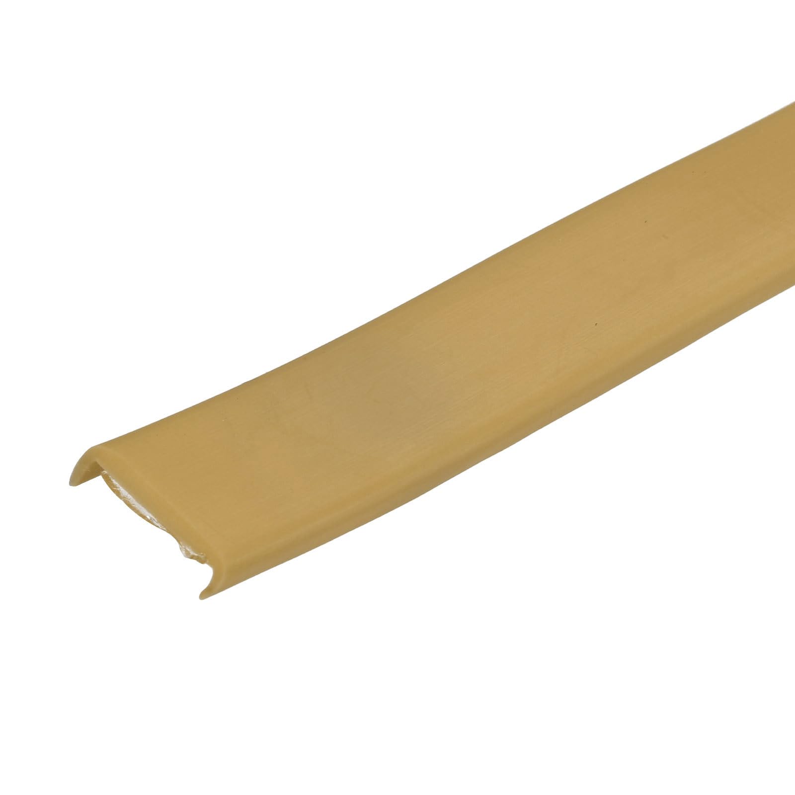 uxcell U Shape Furniture Edge Banding, 2M Self Adhesive Flexible Edging Trim, 5x14mm TPE Edge Guards for Cabinets Furniture Repair Restoration, Beige