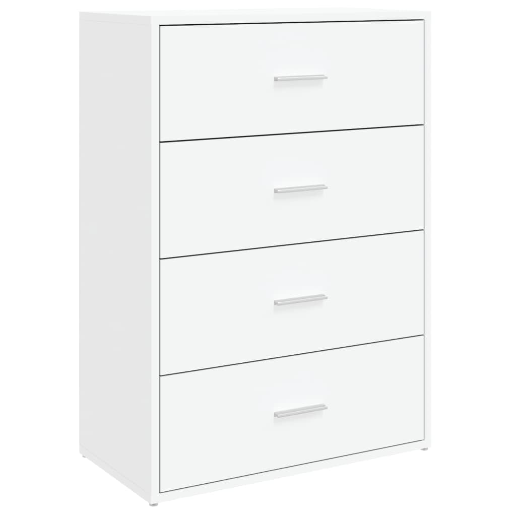 Credenza bianca, 60 x 31 x 84 cm, comò in legno