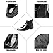 TWODNAWK Men's Leather Carving Wingtip Pointed-Toed Business Chelsea Boots with Elastic Band Fashion Comfortable Slip-on Non Slip Wearable Brogue Dress Ankle Boots for Casual Work Formal (Black,11)