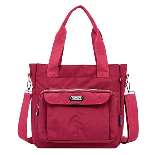 Haluoo Women Nylon Waterproof Casual Message Bag Crossbody Bag Handbag Fashion Sport Lightweight