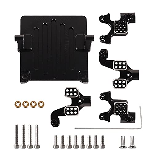 WEISHUJI Adjustable Shock Tower Hoops Parts, Metal Adjustable Shock Tower Hoops Parts, Adjustable Shock Damper Towers Mount for Axial SCX24 Deadbolt 1 24 RC Crawler (Front & Rear)