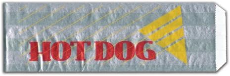 3x2x12" Foil-Paper laminated bag Printed"Hot Dog" - 1000/CS McN # 321362