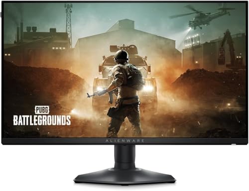 Image of Alienware Gaming Monitor AW2523HF 24.5'' IPS LED FHD 360Hz Display, AMD FreeSync Monitor (USB, HDMI),Height /Tilt /Swivel /Pivot Adjustability, Dark Side of The Moon with HEX Accessories