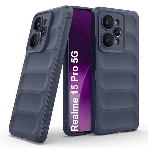 Image of Zapcase Back Case Cover for Realme 15 Pro 5G | Compatible for Realme 15 Pro 5G Back Cover | Liquid Silicon Magic Case with Camera Protection | Sapphire