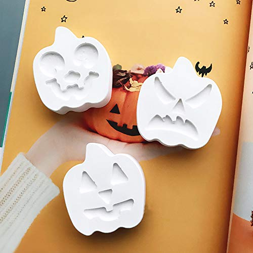 Halloween Molds Silicone Candy Chocolate Soap Mold Pumpkin Baking Mold 2 Pcs #TOP4