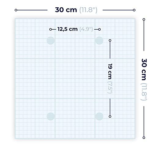 DEQORI Schlüsselkasten weiß | 30x30 cm | Motiv Reineke, der Fuchs | Glas & Metall Schlüssel-Box | Schlüsselschrank mit 50 Haken + 2 Magnete | Moderne Design Box magnetisch & beschreibbar