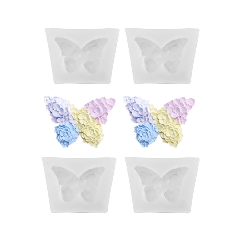 4 Stampi In Silicone A Forma Di Farfalla - Per Resina, Sapone, Candele E Decorazioni Fai-Da-Te - Foto 3