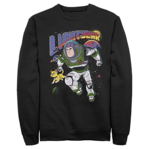 Fifth Sun Men's Lightyear Retro Distressed Buzz and Sox Sweatshirt