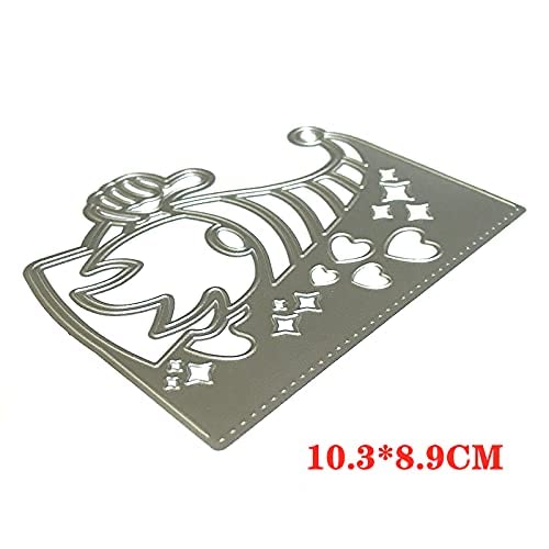 1Pcs Gnome Die Cuts For Card Making, Santa Claus Gnome Dies For Easter, St. Palit's Day Diy Decoration Supplies, Metal Cutting Dies Scrapbooking Die-Cuts/ Stencils For Diy Scrapbooking Photo Album #TOP1