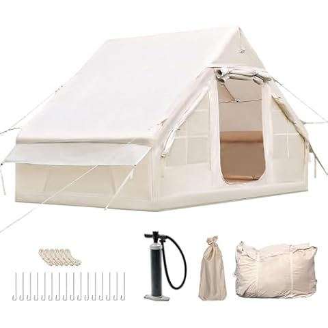 Vakiorn Inflatable Camping Tent for 2-4 People Cover