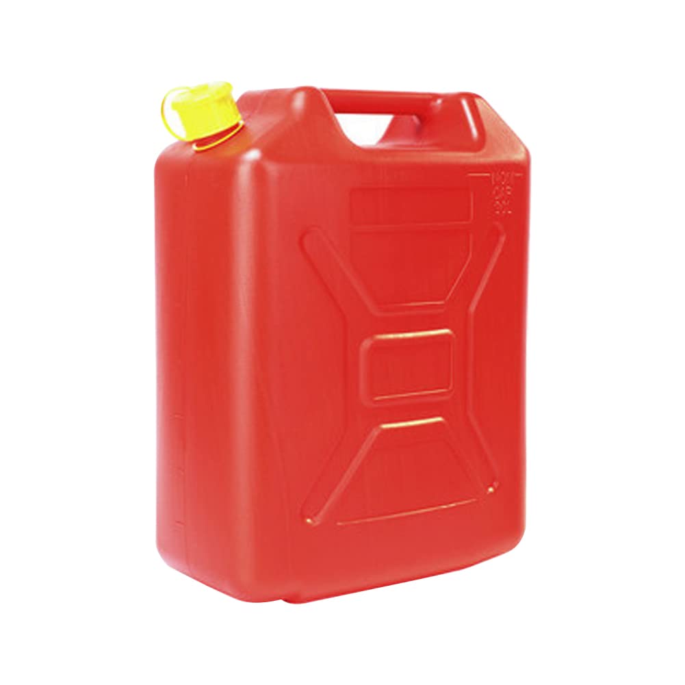 Bidon D'Essence 20L (5 Gallons) Rouge - Réservoir De Carburant De Rechange Avec Support - Pour Jeep, Toyota, Moto