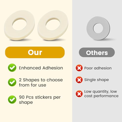 Image of 90 Pcs Corn Cushions for Toes and Feet, Oval Shapes Self-Stick Adhesive Latex Foam Pads, Corns, Blisters and Feet From Pressure and Friction, Callus Cushions for Foot Comfort and Pain Relief