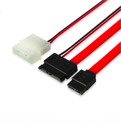 Cable SATA 13 pines a SATA 7 pines con alimentación LP4 30 cm