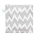 Bumkins Reusable Snack Bag, Gray Chevron, Large