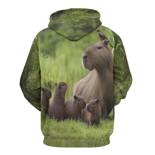 Sweat à Capuche Capybaras 3D : Le Cadeau Original Idéal