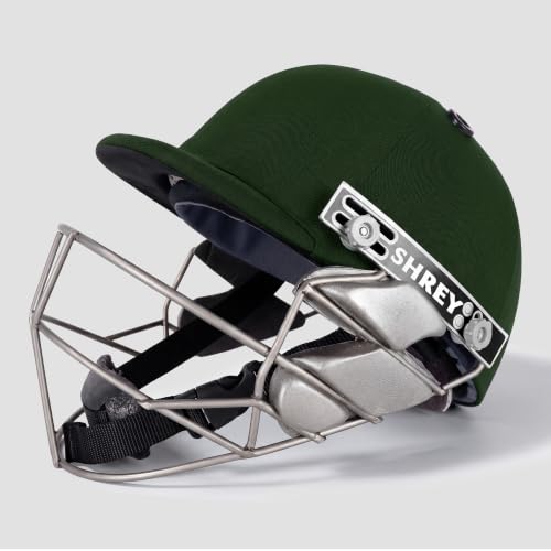 Image of SHREY Pro Guard Stainless Steel 2.0 Batting Cricket Helmet for Men's (Green, M)