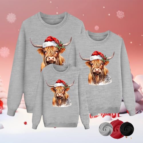 Matching Christmas Pajamas Hoodie Set Festive Long Sleeve Christmas Family Pjs Pullover Sweatshirt Three Piece Outfit3