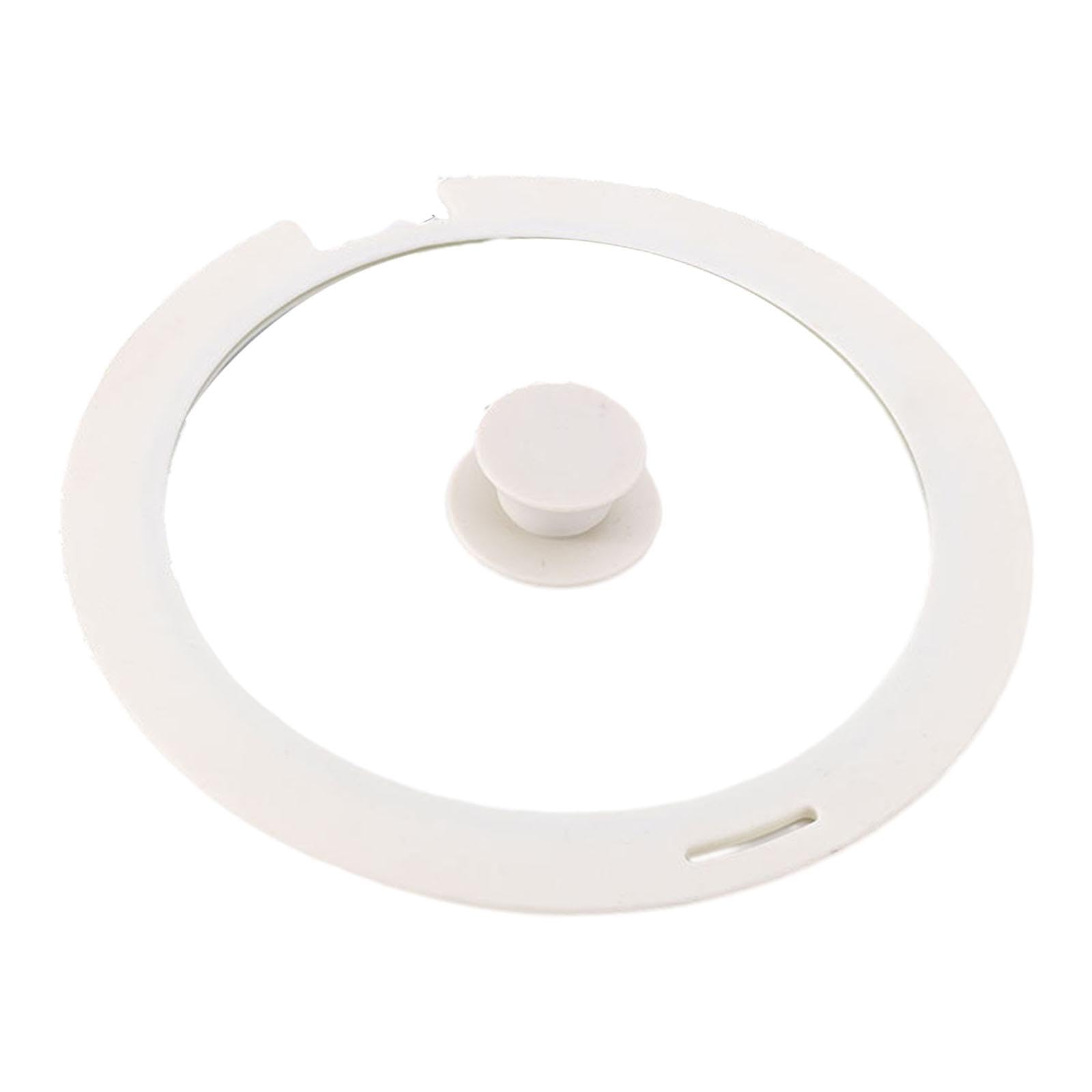 Tapa de Silicona para ollas, sartenes, woks, Tapa de Vidrio, Universal, White M