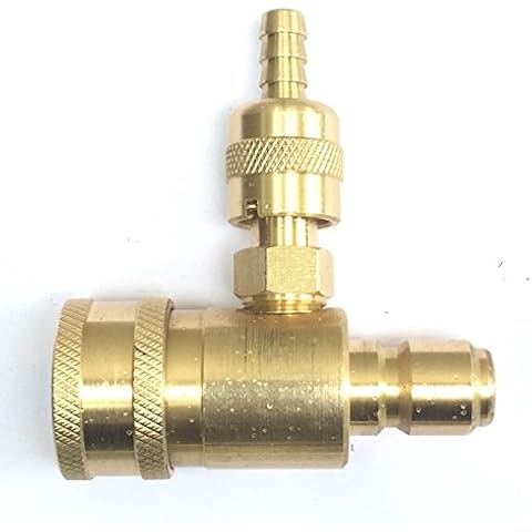 EQUIPMAXX in-Line Adjustable Chemical Injector for Pressure Washers, 3/8" Quick Connector Female to Male Cover