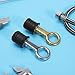 Ciweisah Boat Drain Plug O-Handle Snap Boat Plug Brass/Stainless Steel Drain Snap Plug Rubber Boat Plug (Brass-1inch-O)