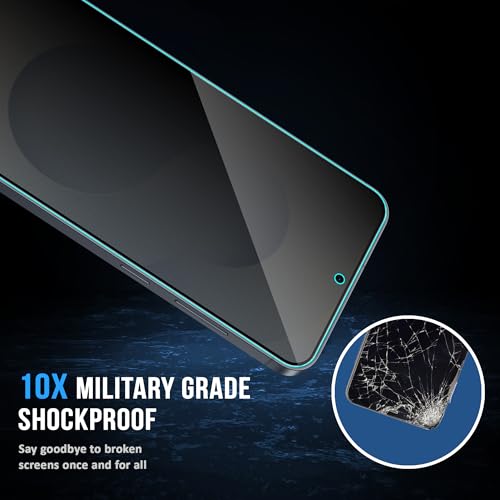 Image of ArmourPro Anti-Spy Matte Privacy Tempered Glass for Samsung Galaxy S25 and S24 with Edge to Edge Protector Coverage and Easy Installation kit | Black, Pack of 2