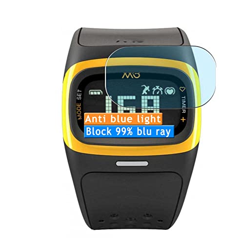 Vaxson 3 Unidades Protector de Pantalla Anti Luz Azul, compatible con Mio Alpha 2 smartwatch Smart Watch [No Vidrio Templado ] Nuevo Película Protectora Film Guard