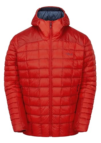 Rab Men's Mythic Alpine Light Jacket - Down Insulated Water-Repellent Windproof Coat for Hiking, Climbing, & Mountaineering - Dark Horizon - Medium