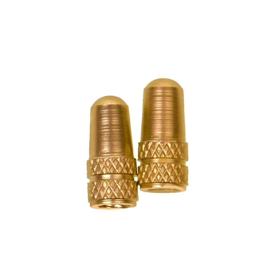 ATORSE 2Pcs Cycling MTB Bike Aluminum Alloy Presta Valve Cap Dust Cover Gold-picture-25