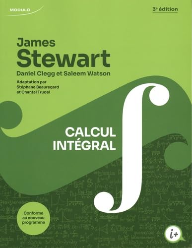 Calcul intégral, 3e édition