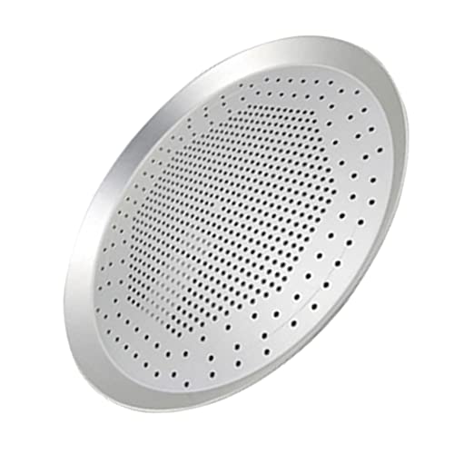 DOITOOL Pizza Heating Pan Pizza Cooking Tray Perforated Pizza Pan 6 Inch Round Bakeware Nonstick Aluminum Alloy Pizza Fries Bread Cookies Baking Pan for Home Kitchen Oven Cake Pan Pizza Mesh