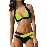 Bikini-Hose im klassischen Schnitt mit seitlich verstellbaren Binde ,für Indoor/outdoor Spa, Yoga, Schwimmen, Sonnenbad, Bade, Strand und Beach.