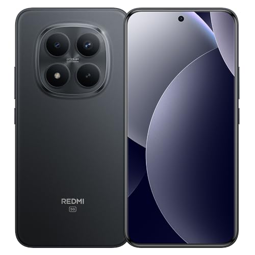 XIAOMI Redmi Note 15 Pro+ 5G, Smartphone 8 GB + 256 GB, Akku mit hoher Kapazität 6500 mAh, wasserdicht IP66/IP68, neue Kamera 200 MP, AMOLED-Display 1,5 K 6,83 Zoll, Schwarz, Ladegerät nicht im