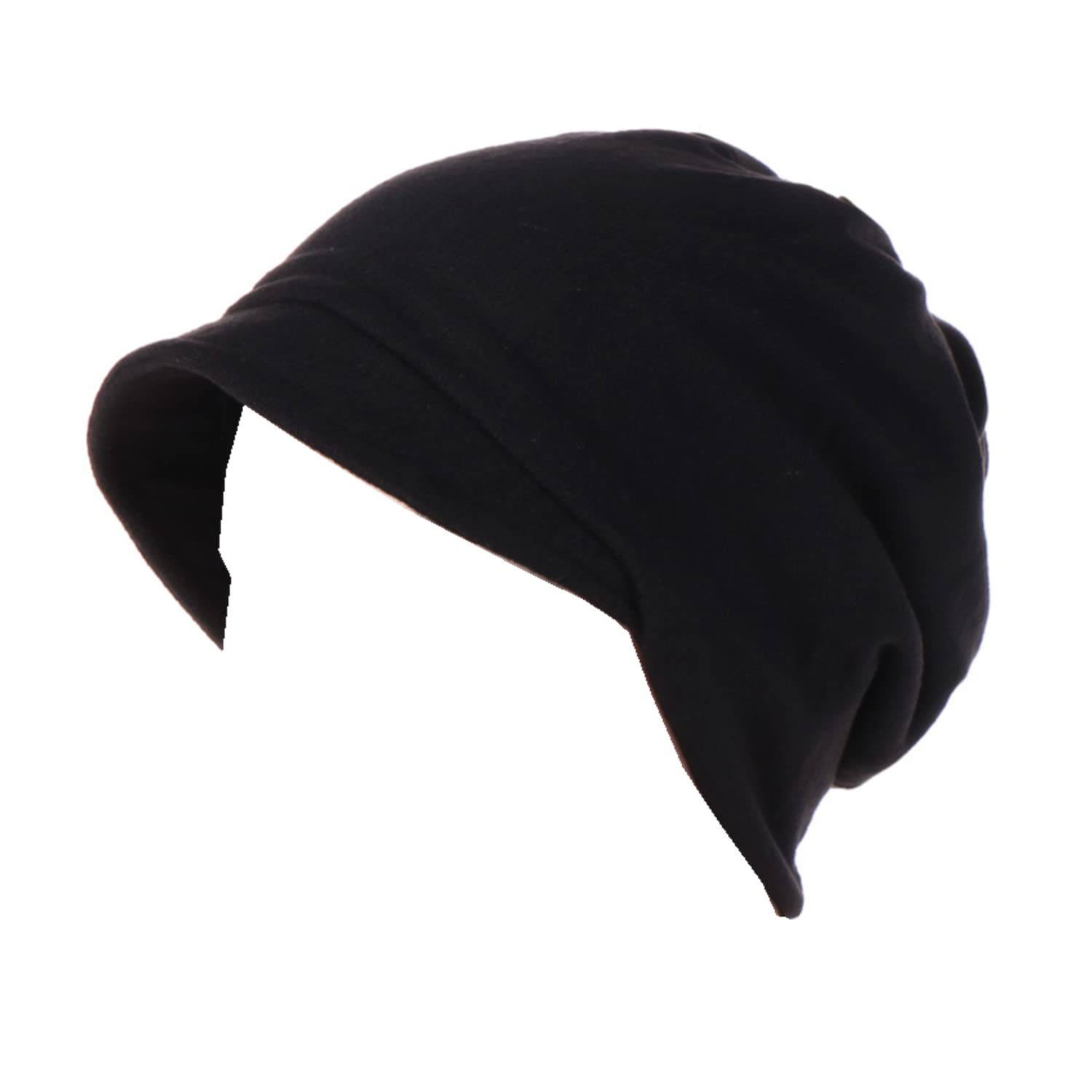 ProMindFunWomen Slouchy Brimmed Beanies Double Cotton Skull Caps with Short Brim Light Weight Visors Men Sun Protection Small Brim Hats