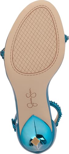 Image of Jessica Simpson Women's Qiven T-Strap High Heel Sandal with Chain Detail