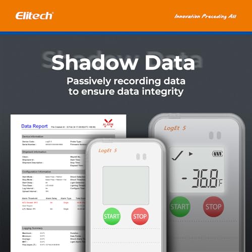 Elitech USB Digital Temperature Data Logger Reusable Recorder with ...