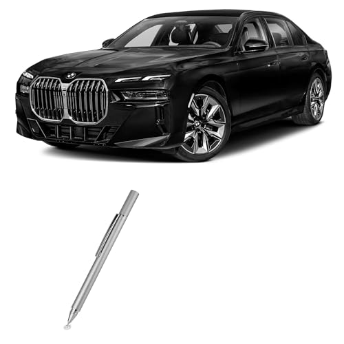 BoxWave Stylus Pen Compatible with 2024 BMW 740i Display (12.3 in) - FineTouch Capacitive Stylus, Super Precise Stylus Pen - Metallic Silver