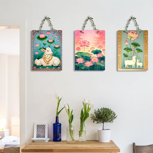 Image of Sehaz Artworks Home Decoration Items for Living Room | Wall Decor Items for Living Room | Wall Hanging Decoration | Pooja Room Decorations Items | Decorative Items for Living Rooms