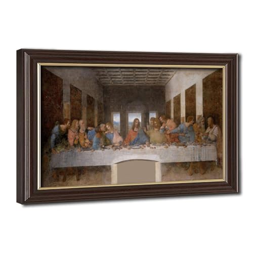 La Cène poster tableau suspendu Leonardo Da Vinci toile de décoration 20x30