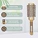 Round Brush for Blow Out,Boar Bristle Round Hair Brushes for Women Bangs,Curly Hair Roller Brush for Blow Drying,Nano Thermal Ceramic & Ionic Tech(2.9 inch,Barrel 1.7inch,45mm)