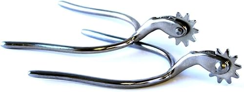 Colorado Saddlery English Spurs for Women - Stainless Steel, Stylish Boot Spurs with Round Band - Perfect for Trail Riding, Horse Tack, Outfitting - Comes in a Pair